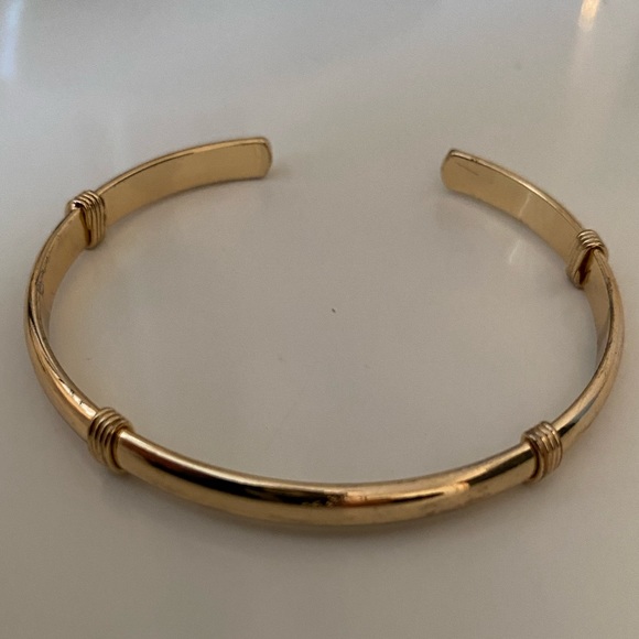 Gold Plated Cuff Bracelet - Picture 2 of 5
